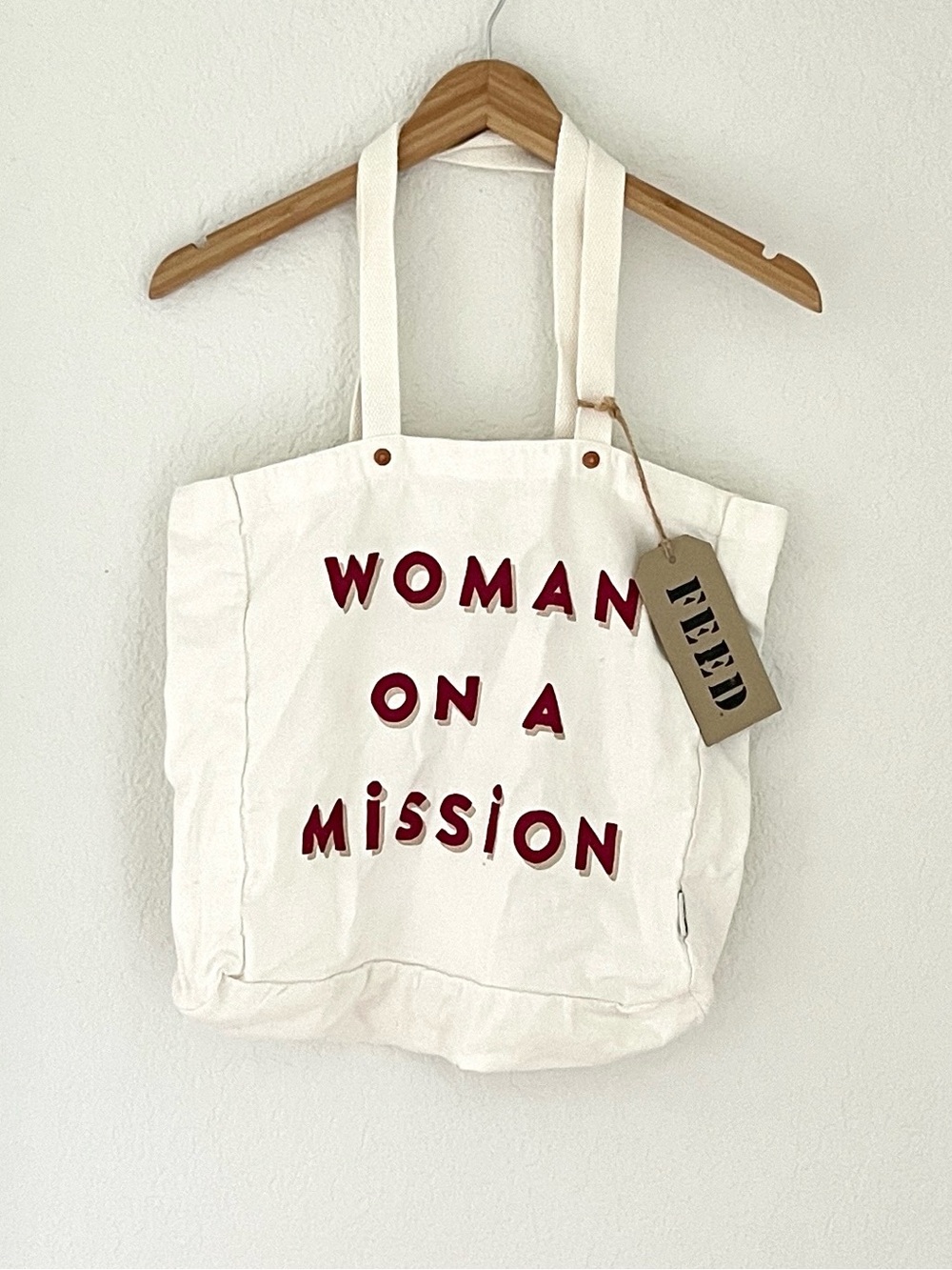 FEED Women On A Mission Tote Bag NWT
